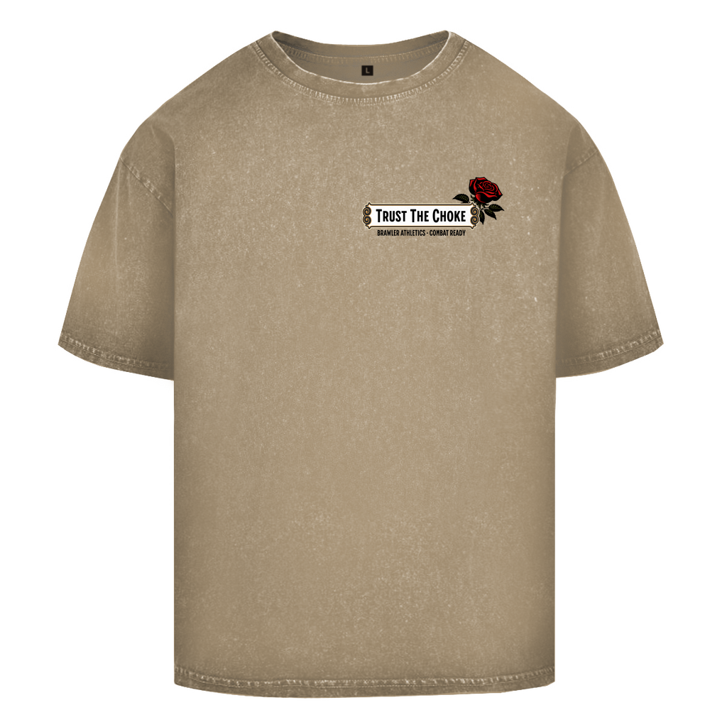 Oversize Washed T-Shirt TRUST THE CHOKE