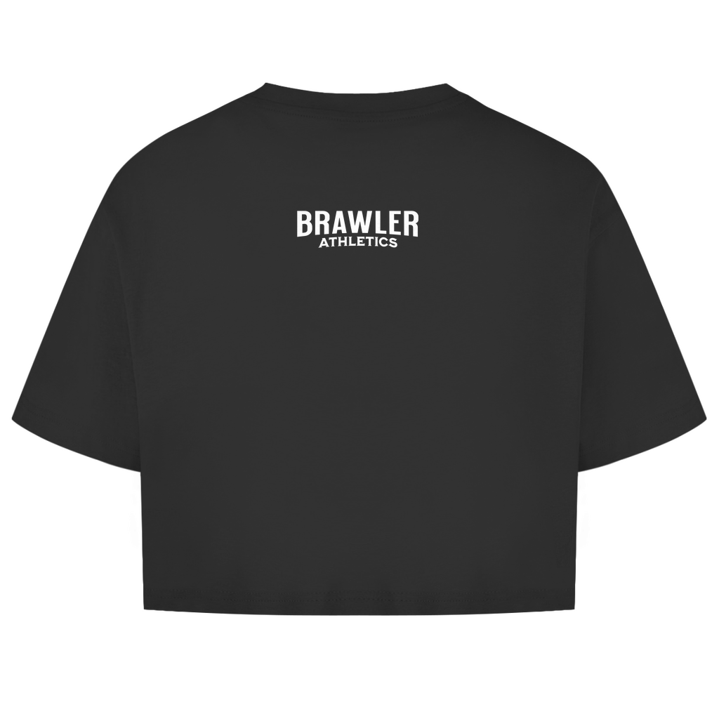 Damen Oversize Crop Top | GO HARD OR GO HOME