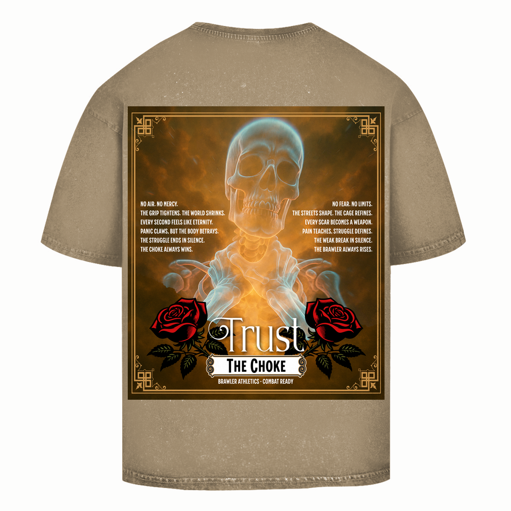 Oversize Washed T-Shirt TRUST THE CHOKE