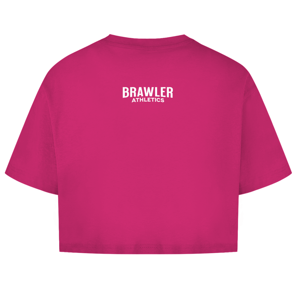 Damen Oversize Crop Top | GO HARD OR GO HOME