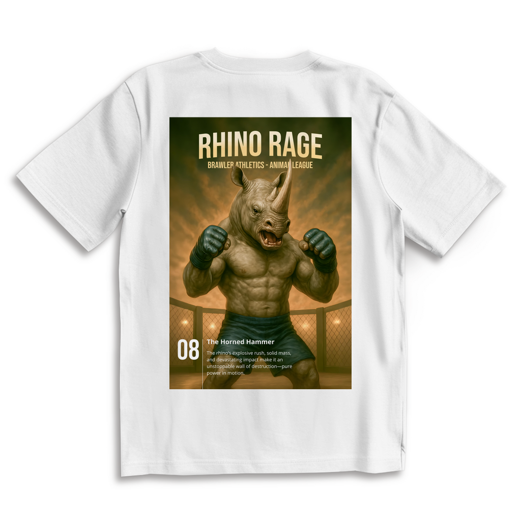 Oversize T-Shirt | ANIMAL LEAGUE - RHINO RAGE