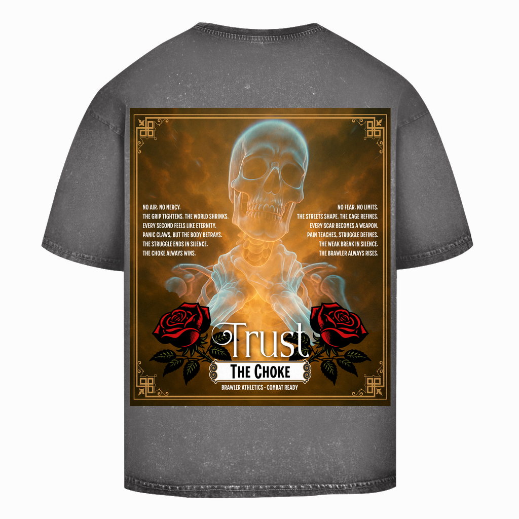 Oversize Washed T-Shirt TRUST THE CHOKE
