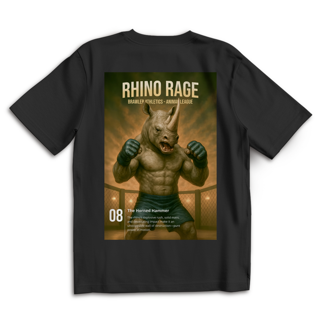 Oversize T-Shirt | ANIMAL LEAGUE - RHINO RAGE