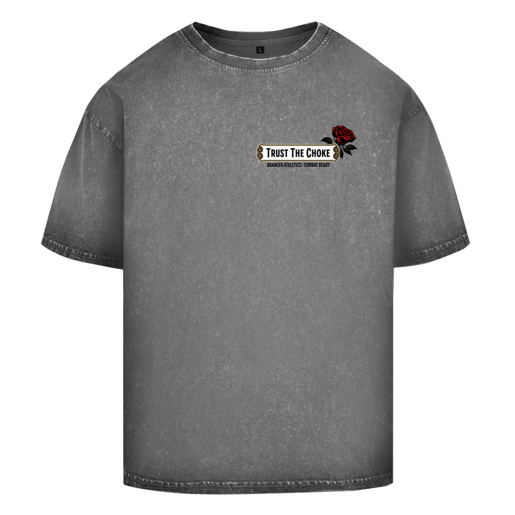 Oversize Washed T-Shirt TRUST THE CHOKE