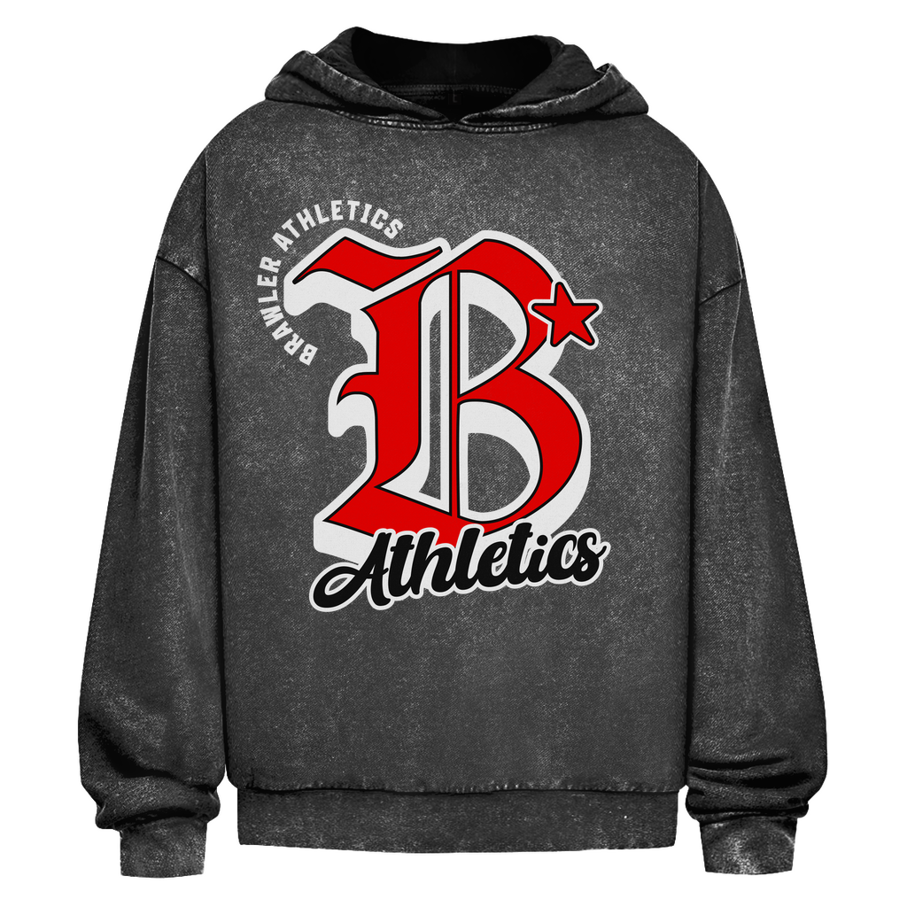 Oversize Washed Hoodie | BRAWLER College